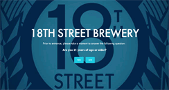 Desktop Screenshot of 18thstreetbrewery.com